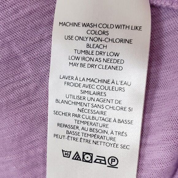 We The Free Aria Trapeze Long Sleeve Top XS Spring Fling Lavender Purple NEW - Picture 8 of 9